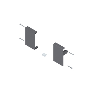 Blum Tandembox / Sisesahtli esipaneeli kinnitus / Tumehall M (83mm)