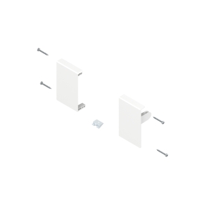 Blum Tandembox / Sisesahtli esipaneeli kinnitus / Valge M (83mm)