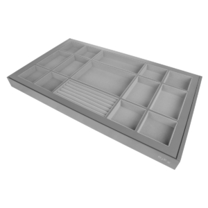 Garderoobi premium korv ehete alusega 900mm tumehall F000588