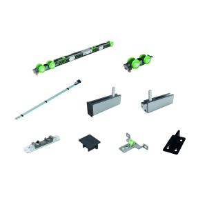 Spaceship seinasisse mineva puitukse rullikute komplekt koos siinidega